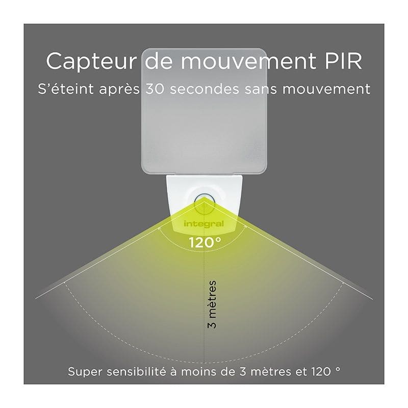 Veilleuse LED INTEGRAL détecteur de mouvements Electro Dépôt