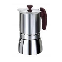 Cafetière italienne inox 10 tasses tous feux dont induction