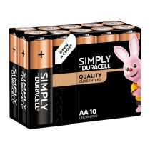 Pile DURACELL AA x10 SIMPLY