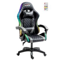 Fauteuil gamer AMSTRAD AMS ULTIMATE LED Noir