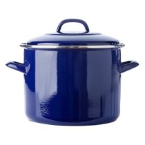 Traiteur fonte émaillée 24cm 8,7L bleu