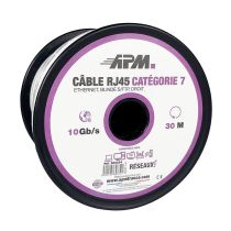 Câble APM RJ45 10Gb/s 30M Droit CAT7