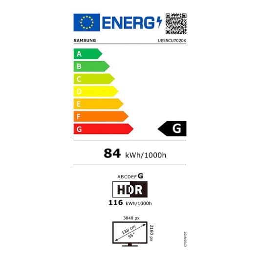 SAMSUNG 55CU7020 - TV 55