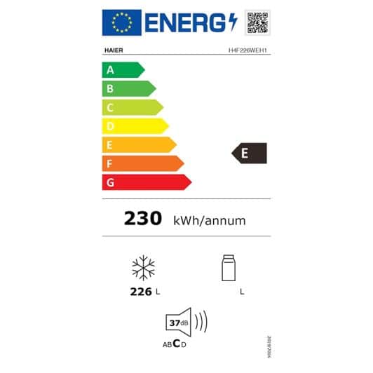 Diepvrieskast HAIER H4F226WEH1