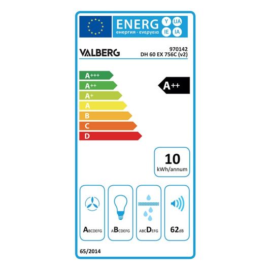 Hotte décorative VALBERG DH 60 EX 756C