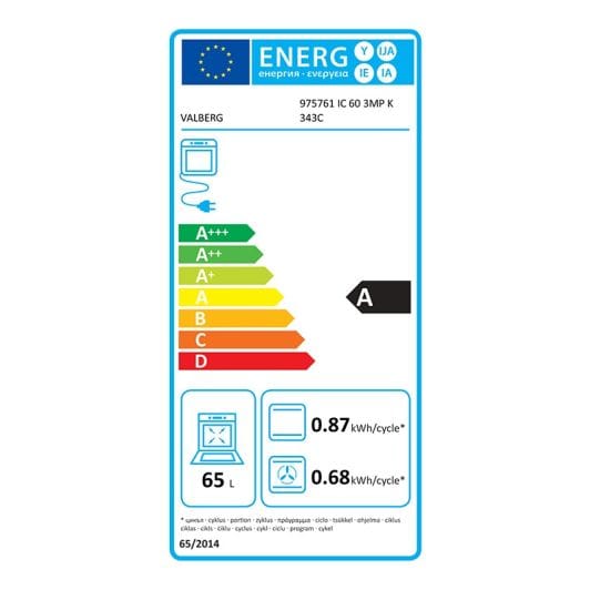 Inductiefornuis VALBERG IC 60 3MP K 343C
