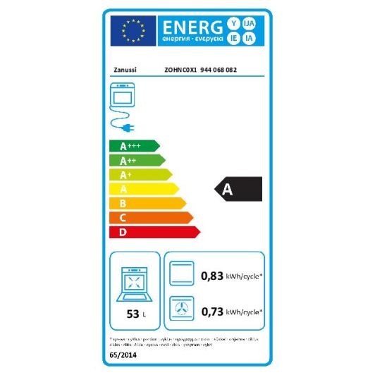 Geëmailleerde Inbouwoven ZANUSSI ZOHNC0X1