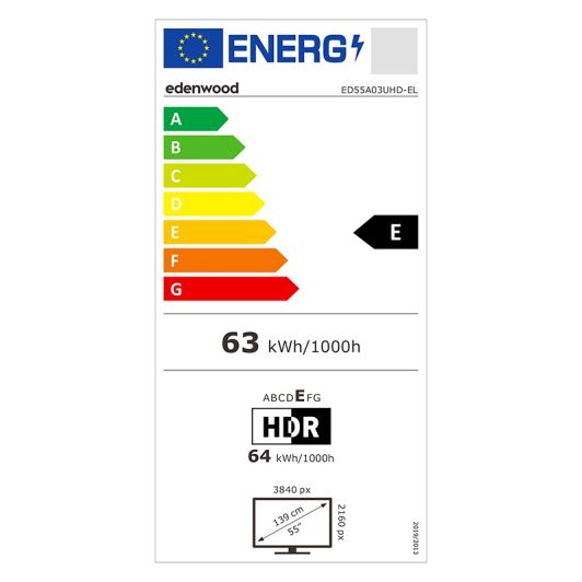 EDENWOOD ED55A03UHD-EL - TV 4K LED 55