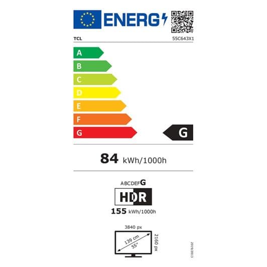 TCL 55C643 - TV 4K QLED 55