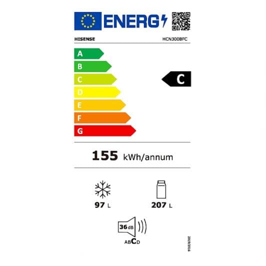 Réfrigérateur Combiné HISENSE HCN300BFC