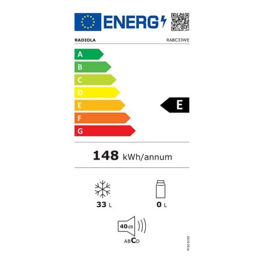 Mini-Congélateur RADIOLA RABC33WE (E/33L)