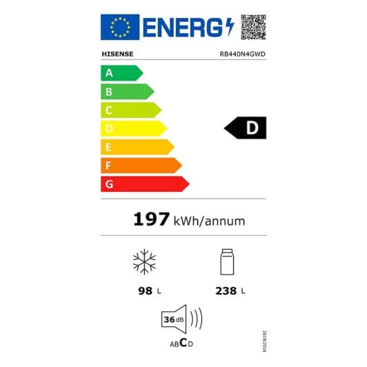 Koel- vriescombinatie HISENSE RB440N4GWD