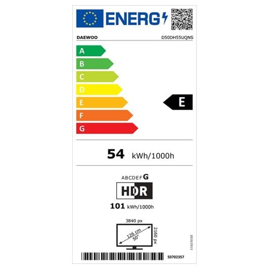 DAEWOO D50DH55UQNS - TV 4K QLED 50