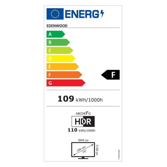 TV QLED EDENWOOD ED75EA00UHD-GM