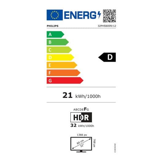 PHILIPS 32PHS6009 - TV HD 32