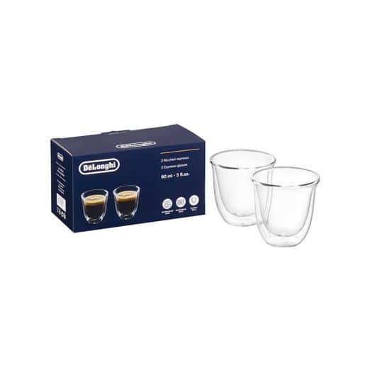 Tasses café DELONGHI double paroi 9cl