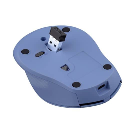 Souris TRUST ZAYA rechargeable bleue