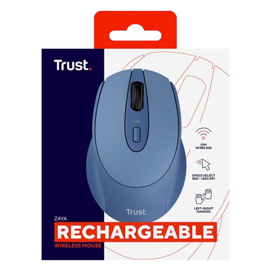 Souris TRUST ZAYA rechargeable bleue