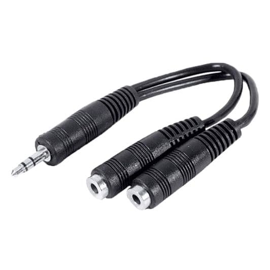 Fiche 1 Jack en 2 Jack 3,5 mm