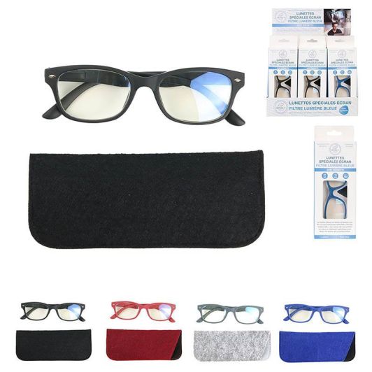 Lunettes anti lumière bleue (coloris aléatoire selon disponibilité)