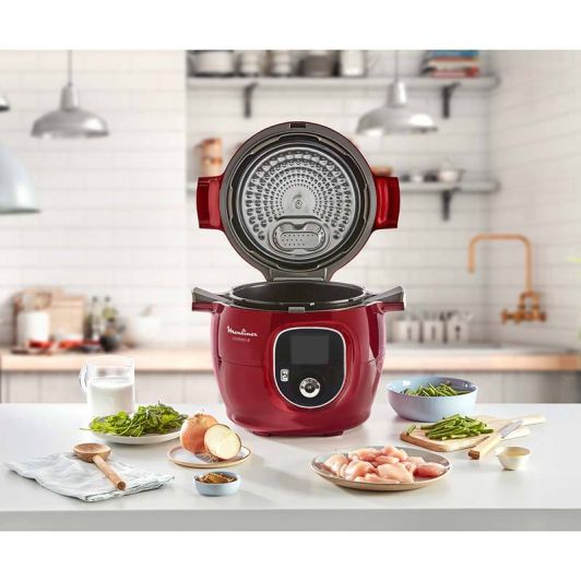 Multicooker MOULINEX COOKEO 180 recepten ROOD CE85B510