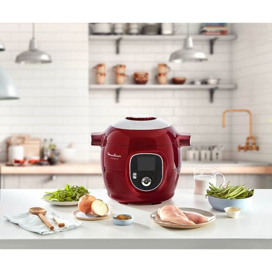 Multicooker MOULINEX COOKEO 180 recepten ROOD CE85B510