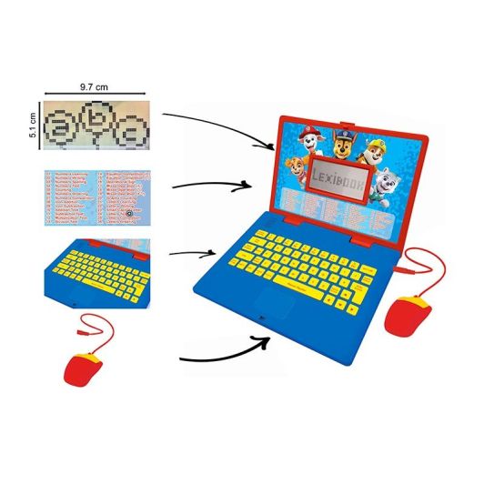 Ordinateur Portable LEXIBOOK éducatif Pat'Patrouille