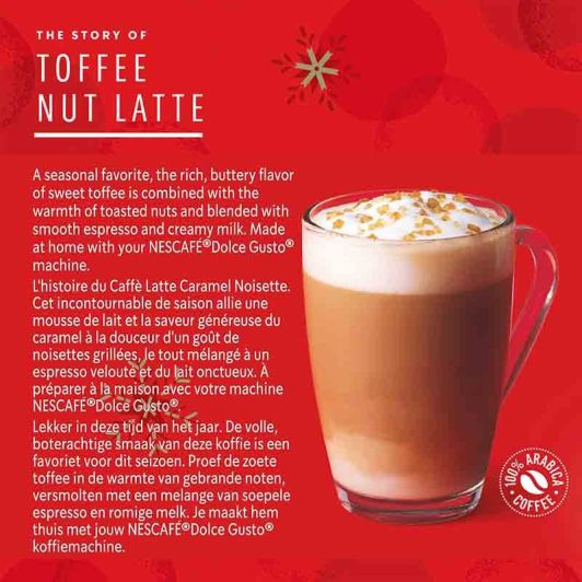 Koffiecapsules STARBUCKS TOFFEE NUT LATTE