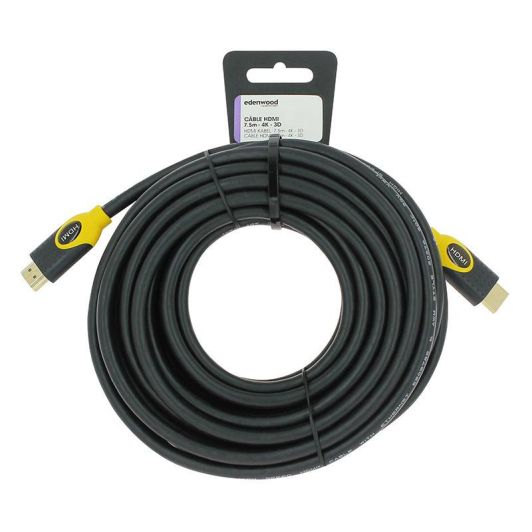 Kabel EDENWOOD HDMI 7,5M 4K geel