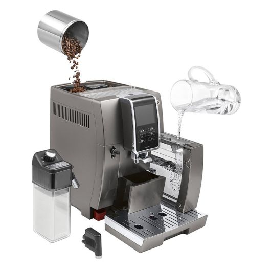  Espressomachine  met molen DELONGHI ECAM 370.95.T PREMIUM DINAMICA PLUS