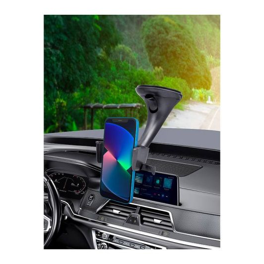 SUPPORT AUTO UNIVERSEL POUR PARE BRISE BOUTON SMART 