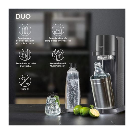 Appareil à soda SODASTREAM DUO NOIRE