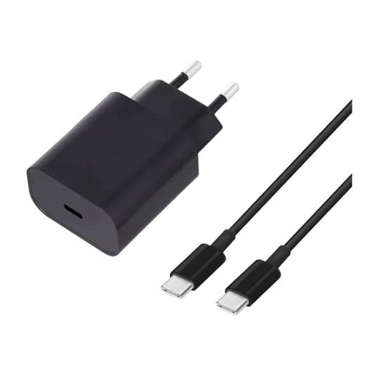 CHARGEUR SECTEUR EDENWOOD 25W + CABLE USB C 1M