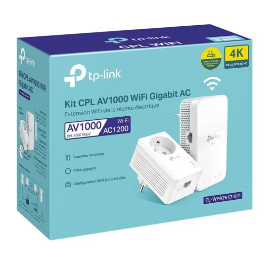 CPL DUO TP LINK WPA7617kit - Wifi avec Prise