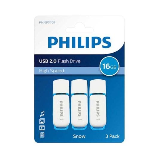 CLE USB PHILIPS x3 clés USB 16Go