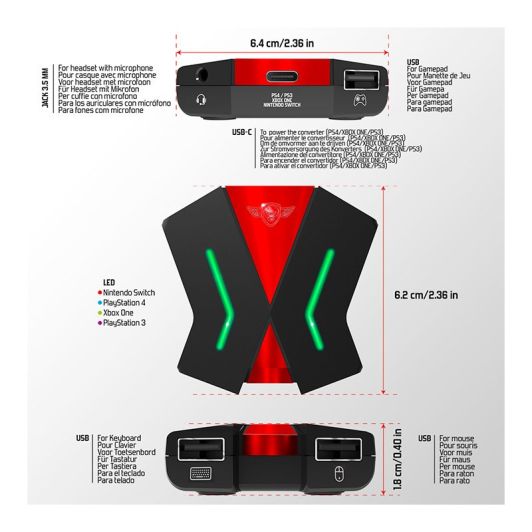 Adapter SPIRIT OF GAMER Crossgame 2