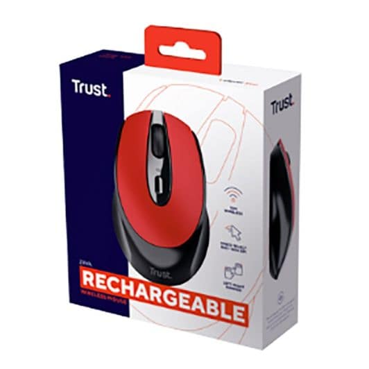 Souris sans fil TRUST Zaya rechargeable rouge