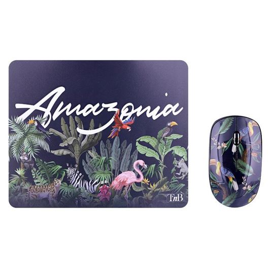 Souris sans fil TNB + tapis Amazonia 3