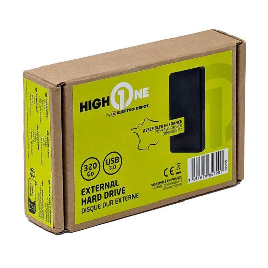 Harde schijf HIGH ONE 320Gb USB 3.0 Refurbished grade A+