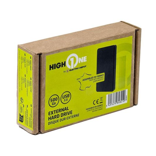 Harde schijf HIGH ONE 500Gb USB C 3.0 Refurbished grade A+