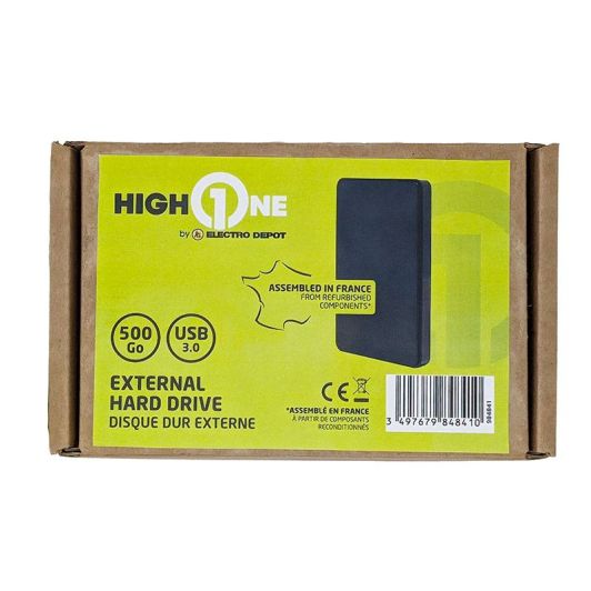 Harde schijf HIGH ONE 500Gb USB C 3.0 Refurbished grade A+