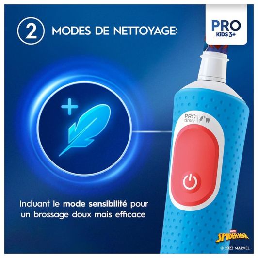 Brosse à dents électrique ORAL-B PRO KIDS SPIDER MAN