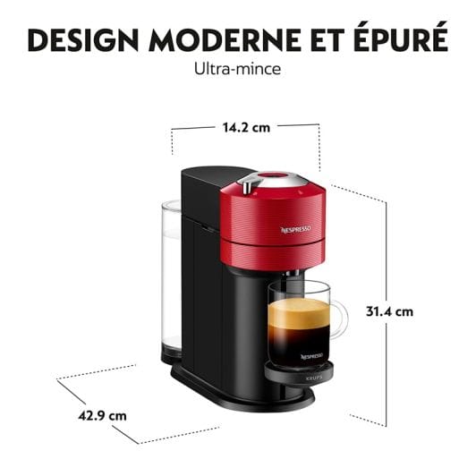 Expresso KRUPS VERTUO NEXT YY4296FD ROUGE