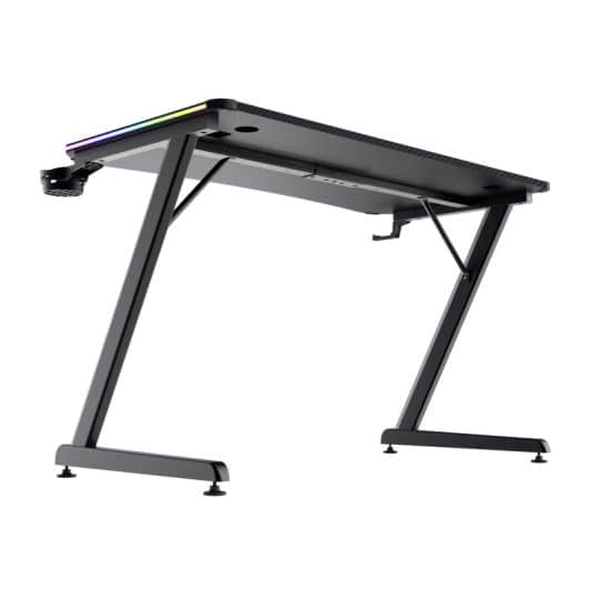 Bureau TRUST GAMING LUMINUS RGB noir