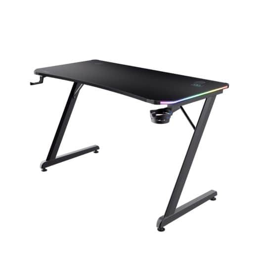 Bureau TRUST GAMING LUMINUS RGB noir