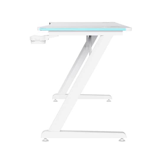 Bureau TRUST GAMING LUMINUS RGB blanc