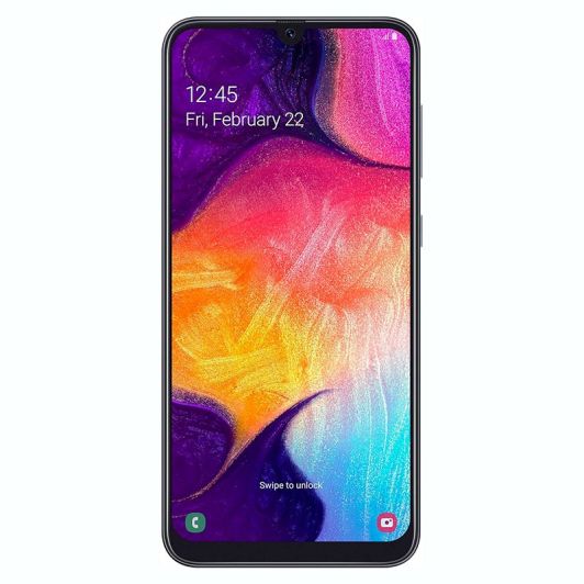 Smartphone SAMSUNG GALAXY A50 128Gb zwart Refurbished grade ECO