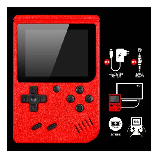 Console Jeux AMSTRAD Retro portable rouge