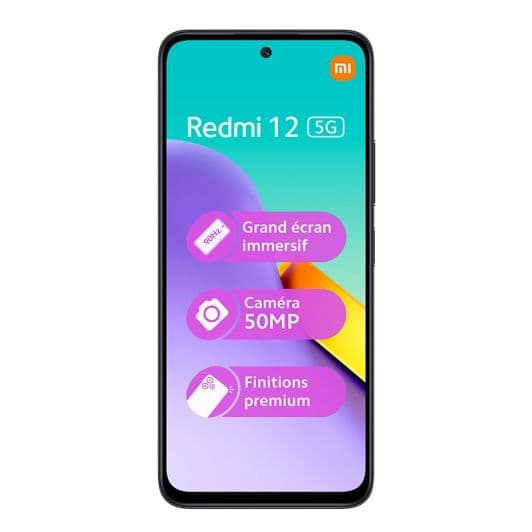 Smartphone XIAOMI Redmi 12 256Gb 5G +hoesje - tempered glass