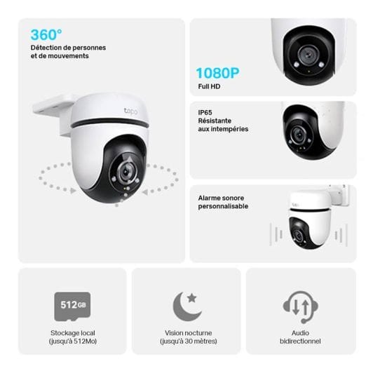 Pack caméra de surveillance TAPO TC40 1080P+ TC 70 1080P